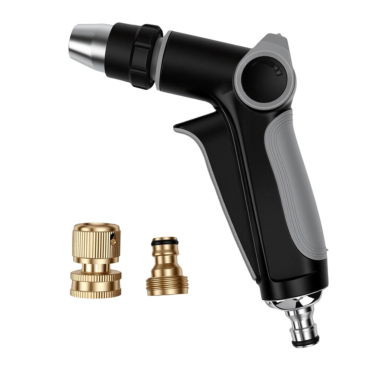 Buse de tuyau d'arrosage haute pression réglable 360° pour nettoyage extérieur