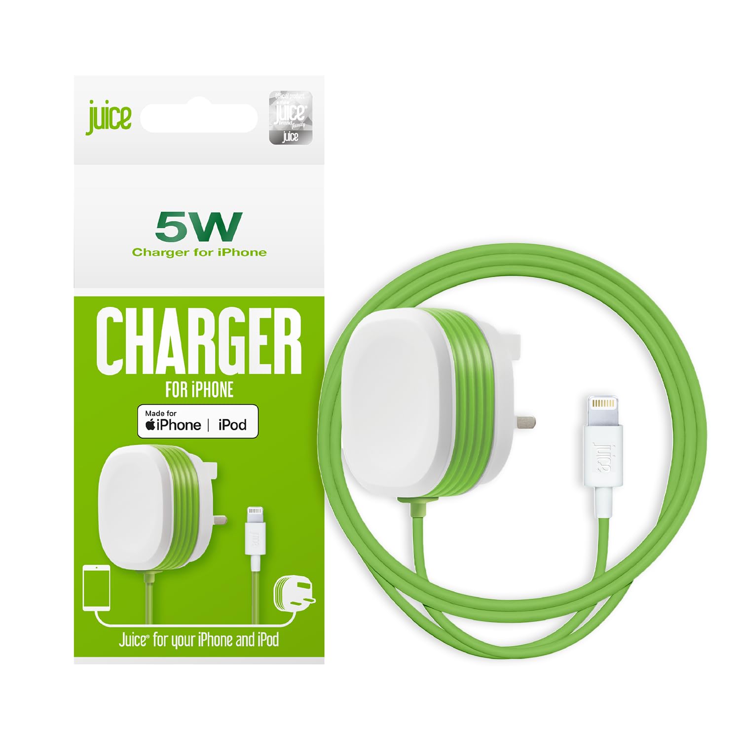 Juice 5W Apple Charger Plug & Lightning Cable​