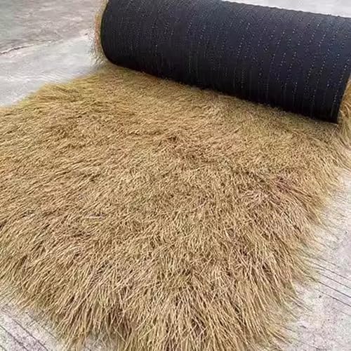 ZHJLF Techo De Paja Artificial para Techos, Palma Sintética Ignífuga, Rollo De Techo De Paja Mexicana Utilizado Corredor Palapa Techo Paja para Cubiertas Sombrilla Patio(Size:1x10m,Color:Amarillo)