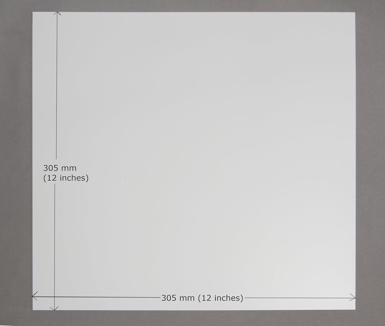 HIPS Sheets - High Impact Polystyrene Plastic Sheets (50-Pack of 12" x 12" x 0.02")