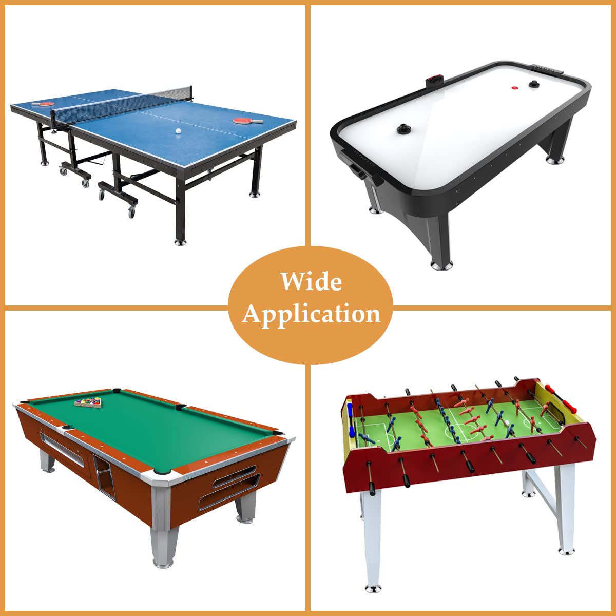 4 Pcs Niveleurs de Pieds de Table de Billard Accessoires de Table de Billard Réglables Pieds de Remplacement pour Tables de Jeu Tables de Tennis de Table