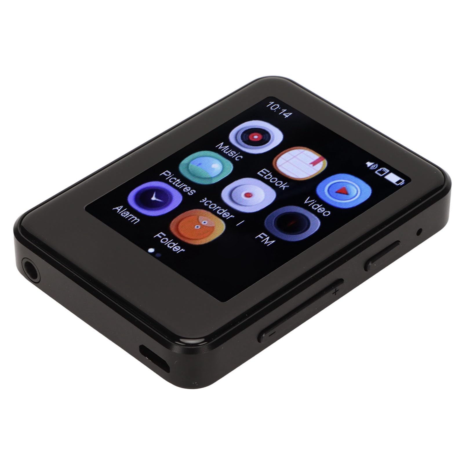Cryfokt Reproductor MP3 MP4 Bluetooth 5.0 Reproductor de Música Portátil con Pantalla Táctil para Niños y Adultos Aleación de Zinc de 2,5" (32GB)