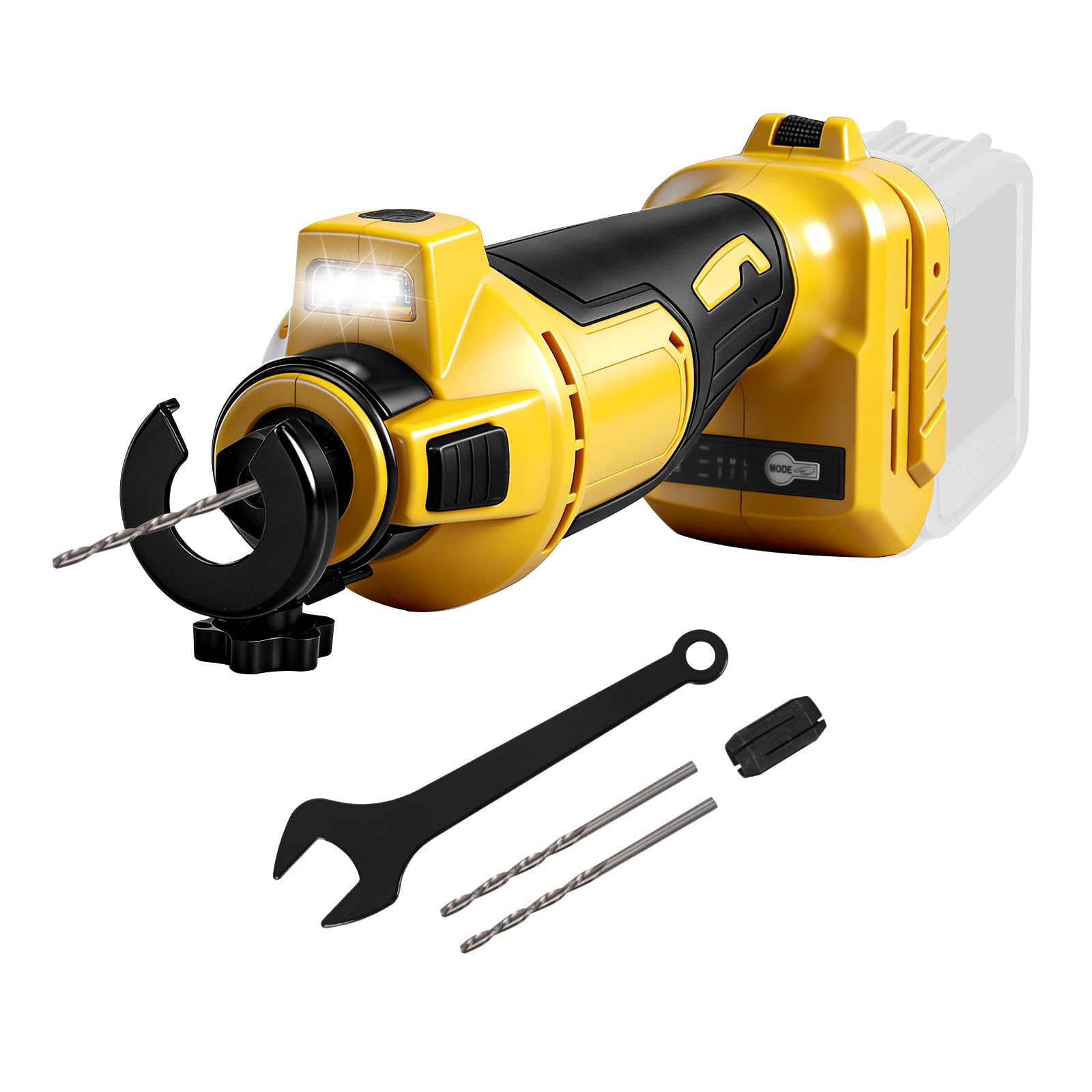 Cordless Drywall Cutter for Dewalt 18V 20V Max Battery (No Battery), Brushless Cut-Off Saw, 32000 RPM, Toolless Depth Adjustment with LED Light, for Cutting on a Variety of Wall Panelling