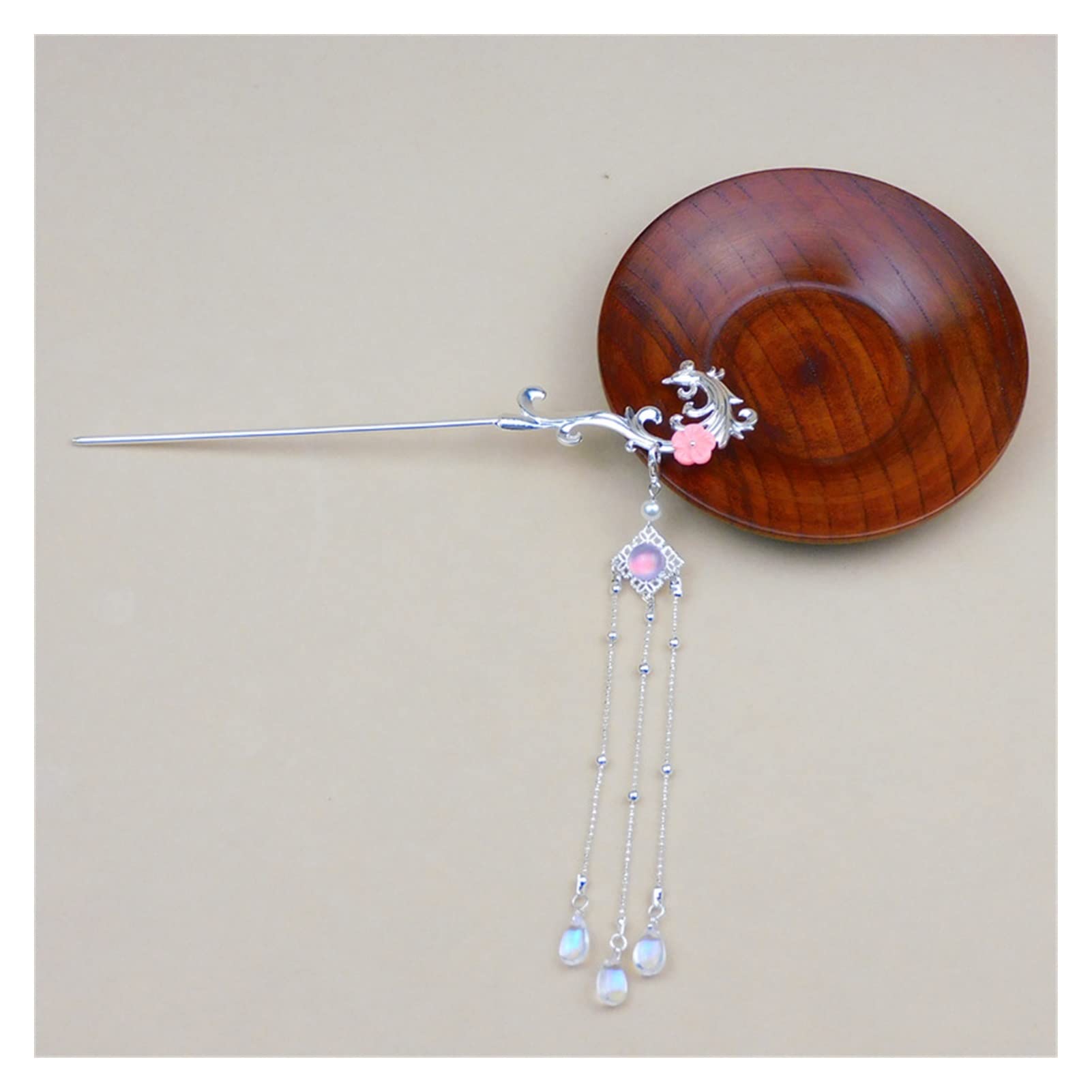 Ancient Chinese in Stile Cinese Hanfu Hairpin Female Accessori for Capelli Swaying Hairpin Simple Metal Hair Pins (Color : S)