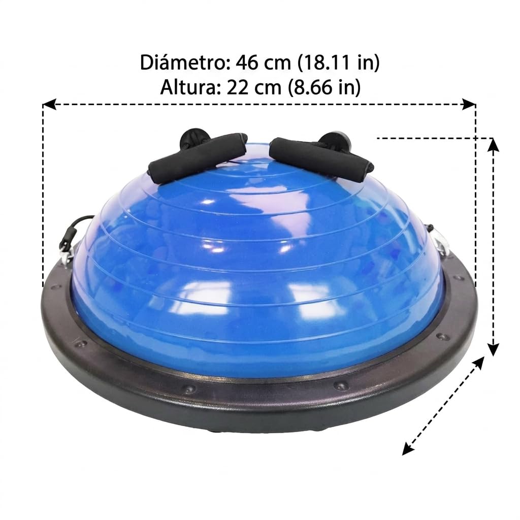 Sharplace Balón Ejercicio para Equilibrio y Core con Material PVC y Base Resistente para Rutinas Flexibilidad y Relajación Muscular en Casa para Mejorar