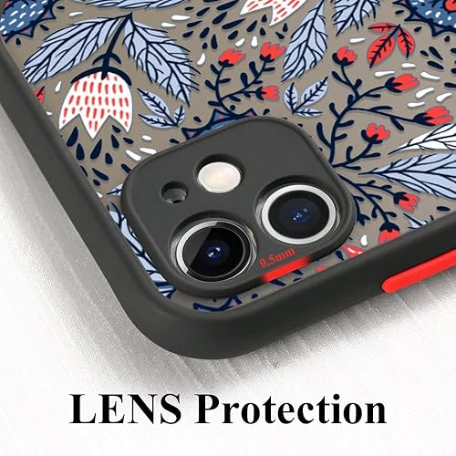 Miniatura 3 de Funda de teléfono floral esmerilada para Xiaomi Poco X3 Pro F3 Redmi Note 11 10 9 8 7 9s 10s Mi 11 Lite 5G NE 11T M3 X3 NFC cubierta mate del