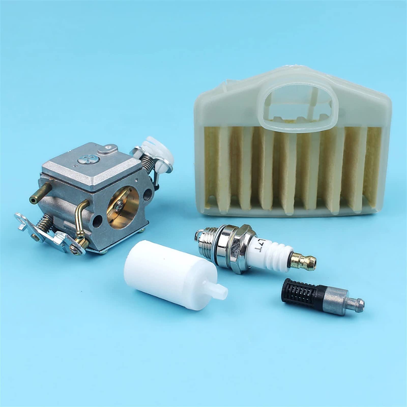 IWBR Carburateur Air Carburant Filtre À Huile L7T Bougie D'allumage Fit for Husqvarna 365 372 371 362 372XP Tronçonneuse Pièce D'outil De Rechange