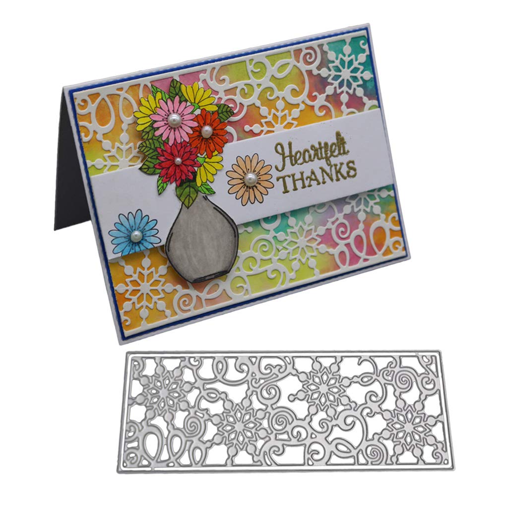 Cugap Lace Flower Cutting Dies Stencil for DIY Scrapbooking Embossing Paper Card Decor for DIY Scrapbooking Paper Card Craft Cutting Dies for Card Making