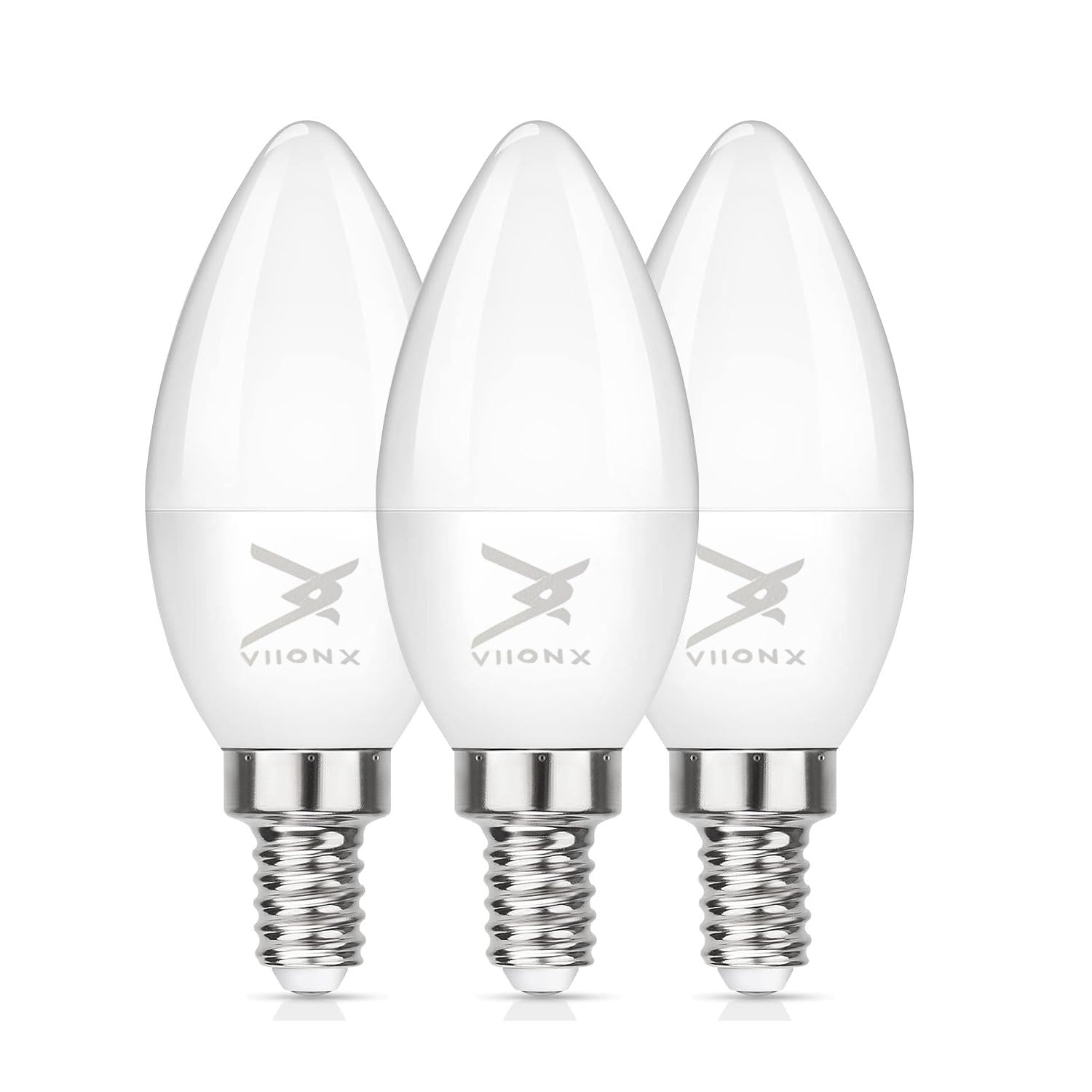 VIIONX E14 LED Light Bulb, 4.9W (40W Equivalent), 470 Lumens, Warm White 2700K, Non-Dimmable