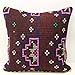 Kilimwarehouse Throw Pillow Cover 20x20 inch (50x50 cm) Retro Pillow Living Room Kilim Pillow Cover Novelty Home Decor Handmade Kilim Cushion Cover Decorative Pillow