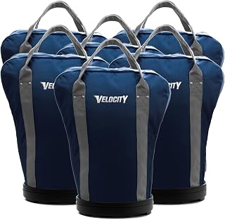 Velocity Heavy Duty Multipurpose Ball Bag with Durable Bottom - Holds up to 60-72 Balls - Ideal for Lacrosse, Baseball, Pickleball, Tennis & More