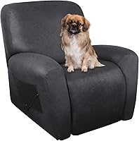 Vista 27 de Fundas para Silla Reclinable de Aspecto de Cuero, 4 Piezas, Funda Lazy Boy para Silla Reclinable, Funda de Sofá Suave, Protector de Muebles Lavable
