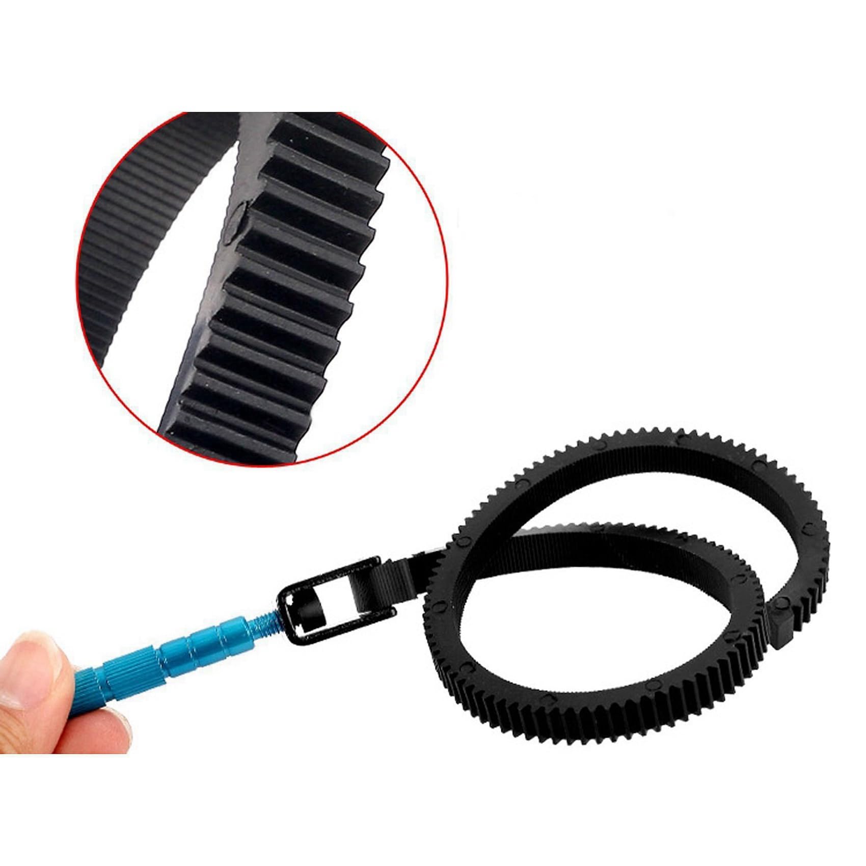 Anello di messa a fuoco 2x, anello zoom zoom ingranaggio messa a fuoco con manico in lega di alluminio compatibile per fotocamere reflex digitali