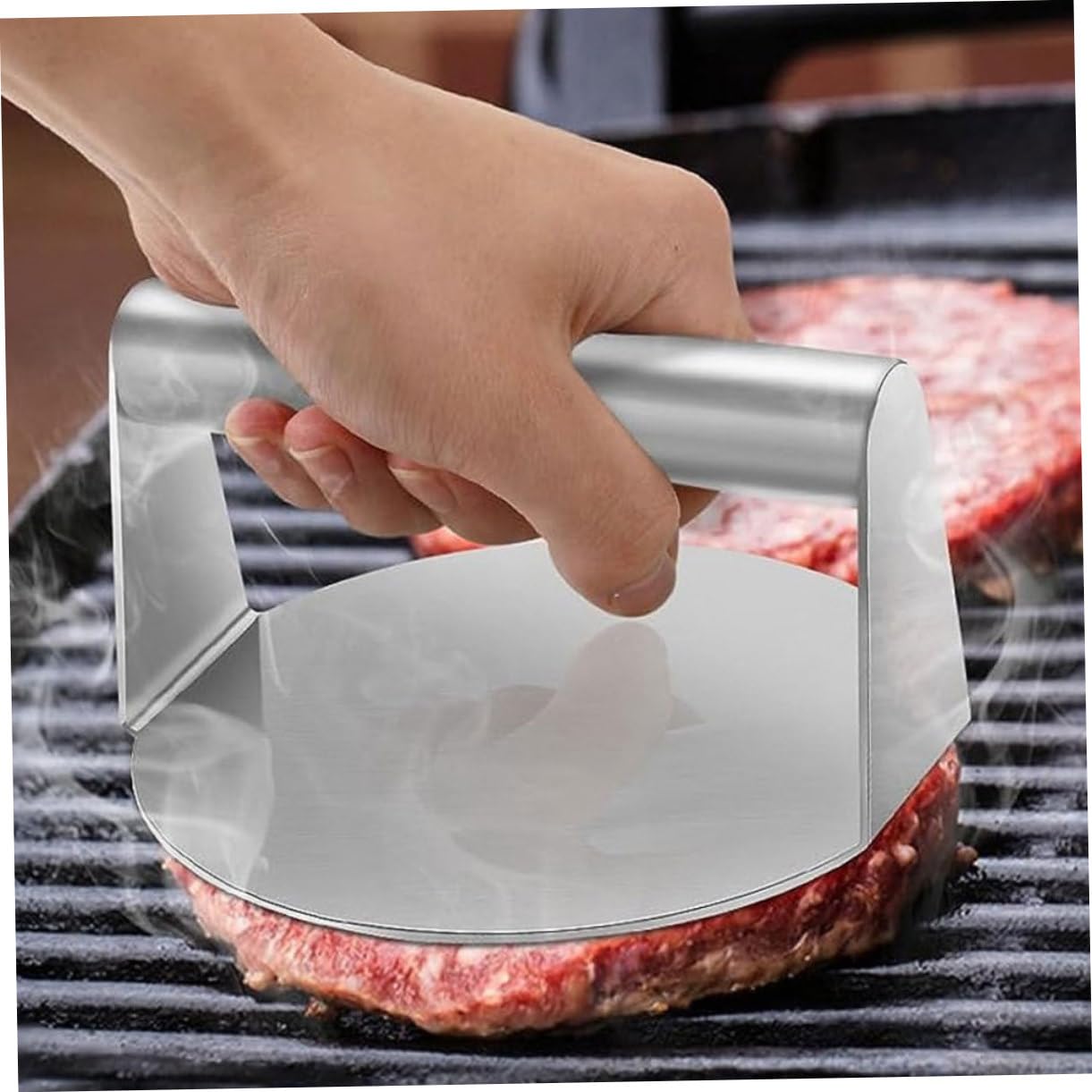 Garneck Set Utensili Barbecue in Metallo Inossidabile Spatola e Borraccia per Spezie per Cucinare All'esterno