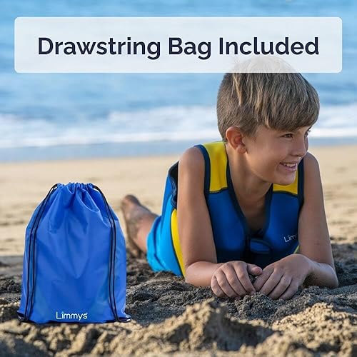 Miniatura 6 de Limmys Premium Kids Swim Vest - Toddler Swim Jacket and Buoyancy Swimming Aid - Modern Design Swimming Vest for Boys, Girls and Babies - Drawstring