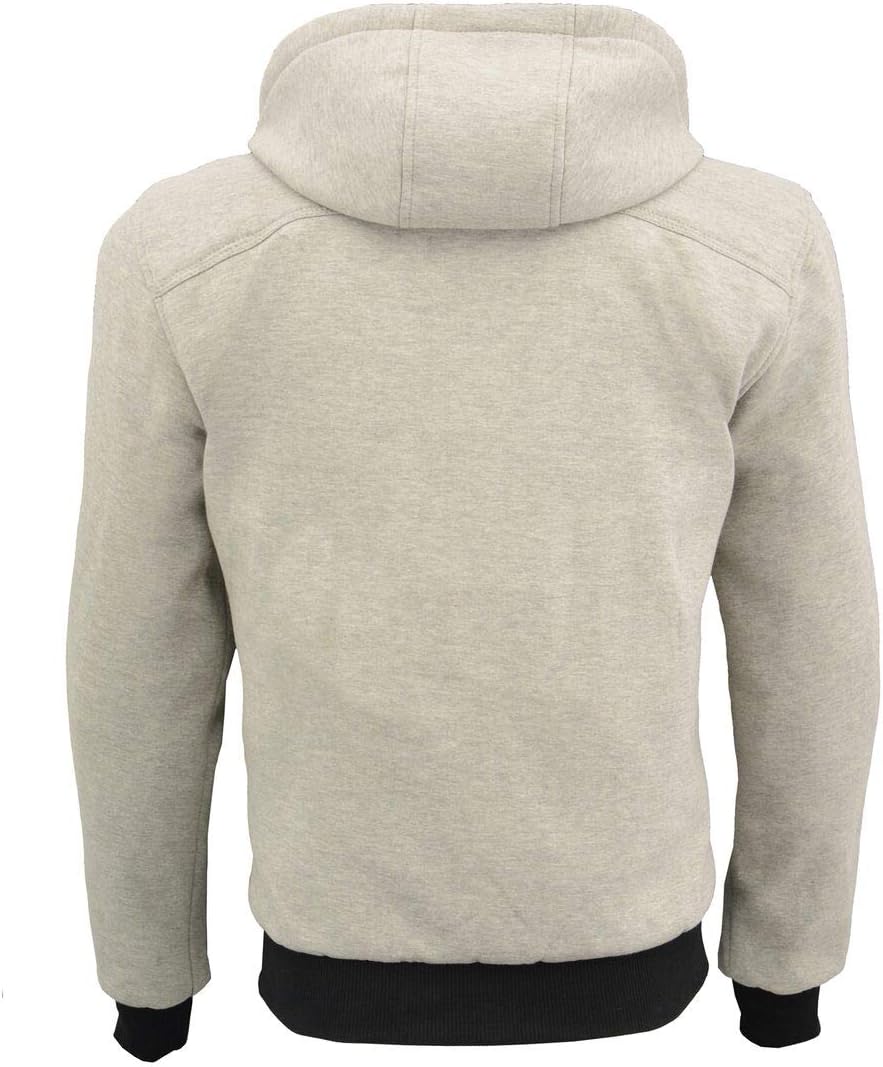 Milwaukee Leather Men's Streetguard Aramid Reinforced Riding Hoodie - CE Shoulder and Elbow Armor