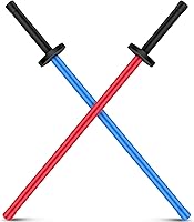 JellyArch 2-Pack 33.5" Foam Sparring Swords - Safe Padded Kendo Bokken for Adult Martial Arts Karate Ninja Training