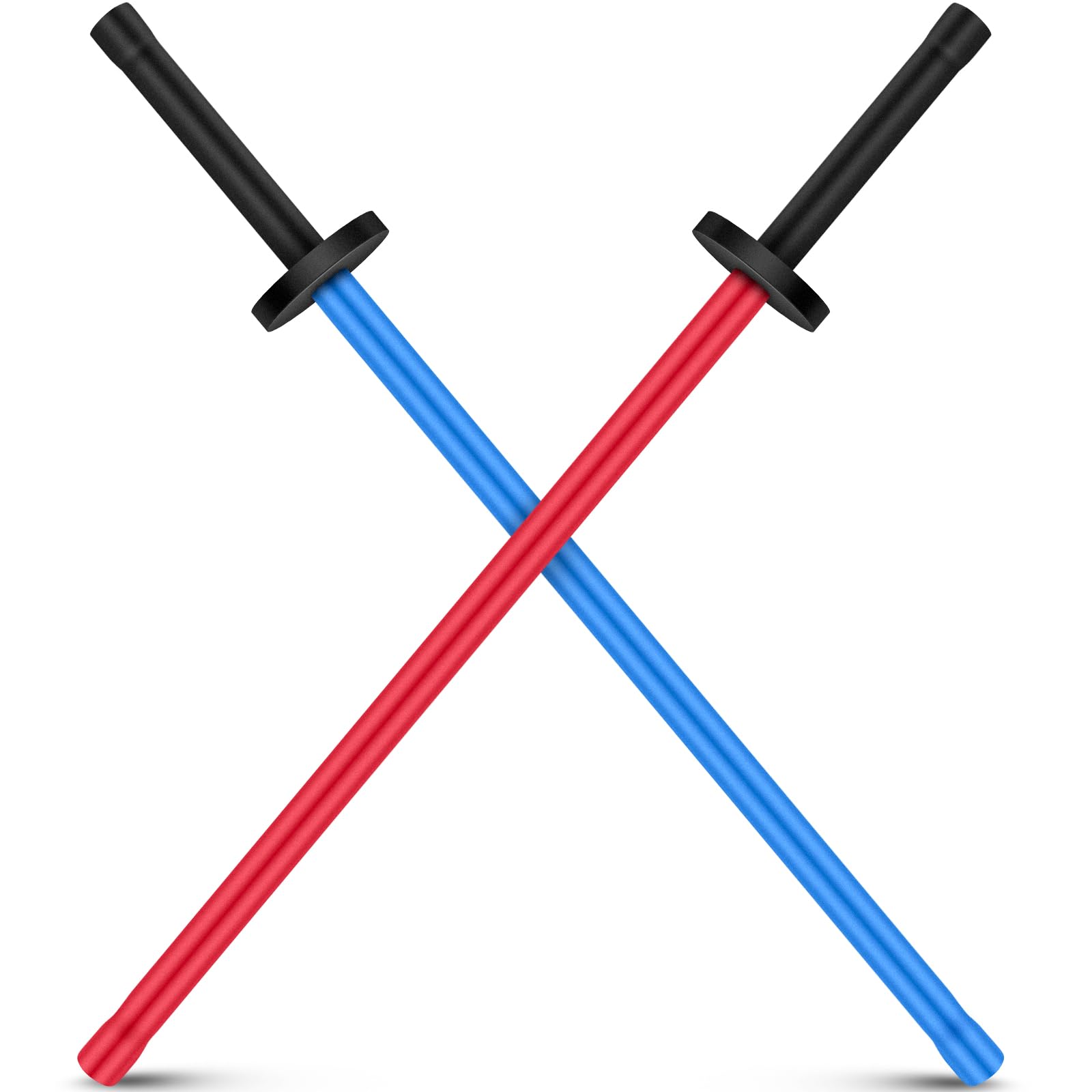 2 Pcs 33.5 Inches Foam Swords Practice Padded Sparring Sword Training Kendo Sticks Bokken for Adults Martial Arts Fighting Fencing Samurai Karate Ninja