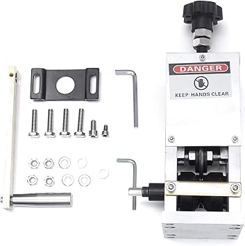 txmachine Wire Strippers 0.06-0.98 inches Automatic Wire Stripping Machine Copper Wire Peeler Machine Scrap Cable Stripper for Wire Recycling manual Stripping machine with 2 blades