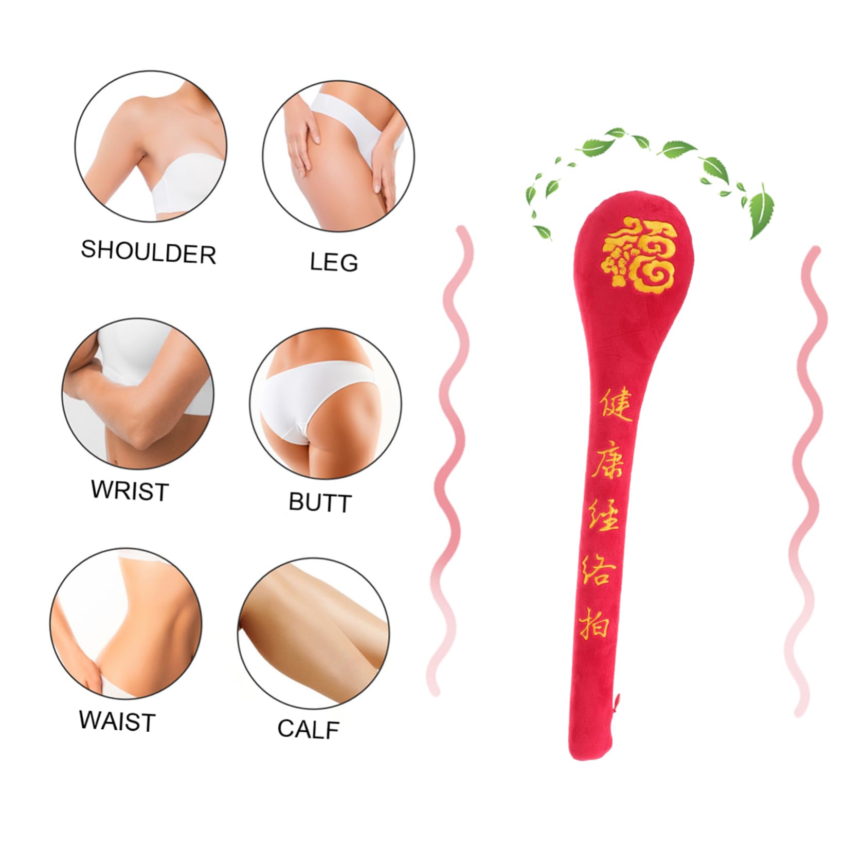 POPETPOP 2pezzi Massaggiatore Doppia Faccia Per Muscoli Strumento Manuale Per Massaggio Profondo Ottimale Per Spalle Schiena e Gambe Design Antiscivolo Per Maggiore Efficacia Per Sportivi e