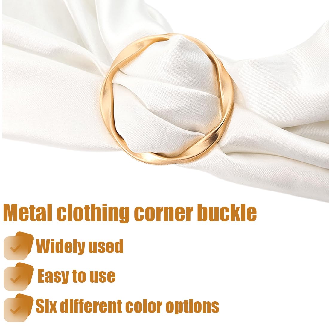 7 pcs T-Shirt Clips, Camiseta, Ropa, Bufanda, Hebilla, Multicolor, Grande, Chal, Lazo, Clip de Corbata, Lazo de Bufanda Suelta, Hebilla de Cinturón, Mujer