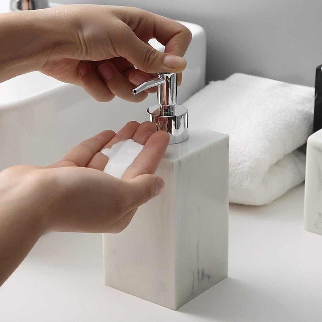 Soap Pump Dispenser Liquid Soap Pump Dispenser Marble Pattern Lotion Dispenser For Home Kitchen Commercial Restaurant， Easy To Refill, 13.5 Oz (400 Ml) Countertop Soap Dispensers Bathroom Accessories