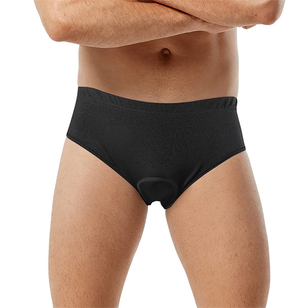 Radunterhose Herren mit 5D Sitzpolster Slip Fahrradunterhosen Gepolsterte Unterwäsche Boxershorts Kurz Radlerunterhose Atmungsaktive schnelltrocknende MTB Fahrrad Hose