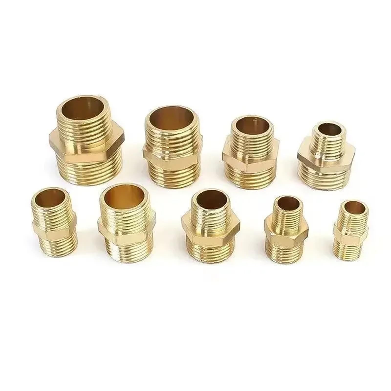 Montaje de pezón de latón 1/8 a 3/8 para reparar fugas en tuberías de agua 1