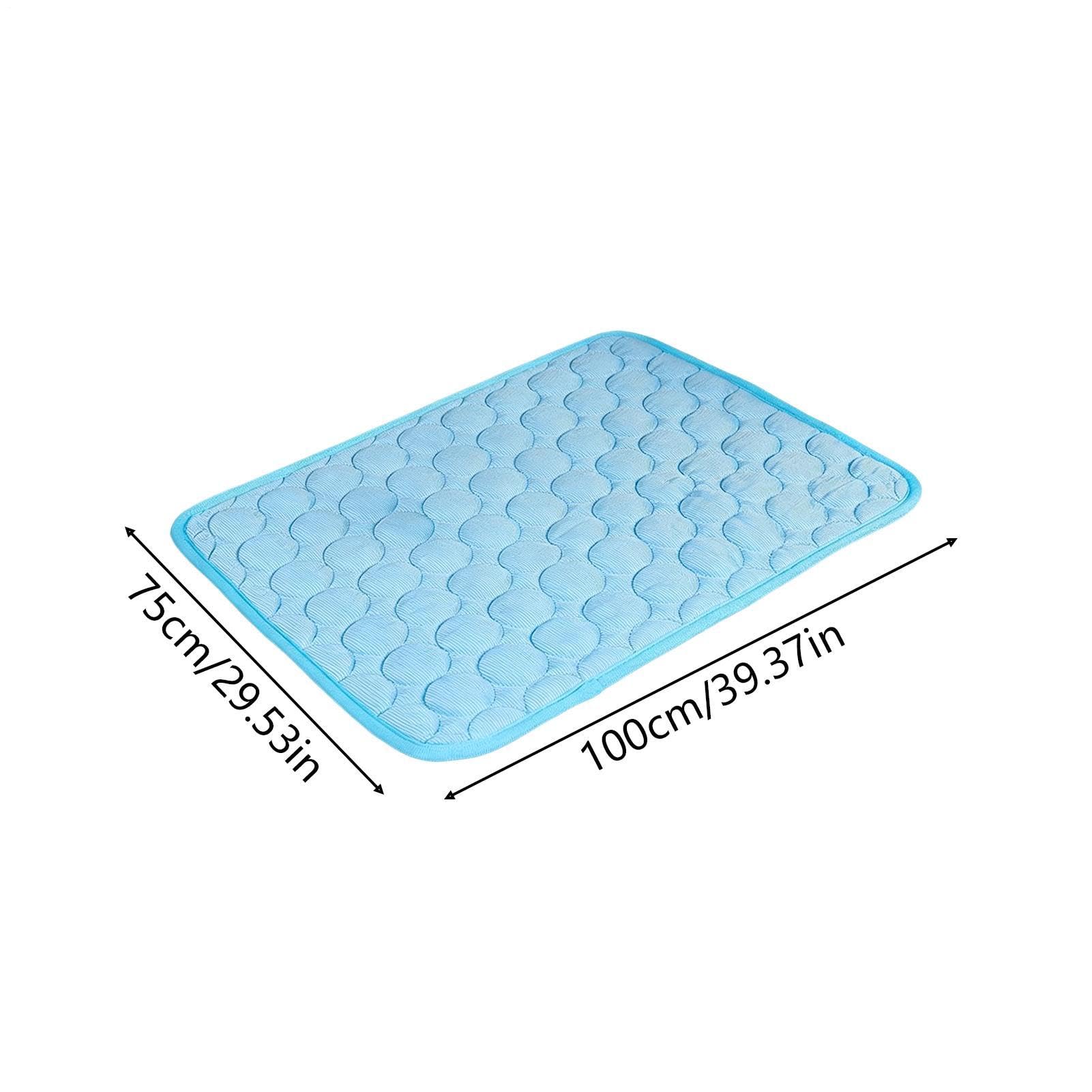Tappetino Rinfrescante Canino, Tappeto Refrigerante Lavabile Effetto Ghiaccio, Tappetino Autorinfrescante 100x75 cm Per Animali, Per Cani Piccoli Grandi E Gattini Trasportino Canile Pavimento Divano C