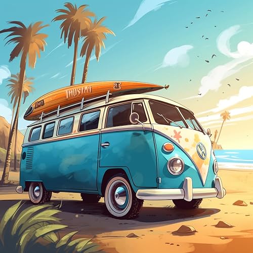 Miniatura 9 de HONGYA - Kit de pintura por números para adultos, pintura por números, 16 x 20 pulgadas, pintura al óleo para sala de estar, dormitorio, decoración