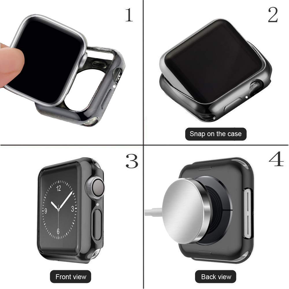 Amazon.com: HANKN Case Compatible with Apple Watch Series 9 8 7 