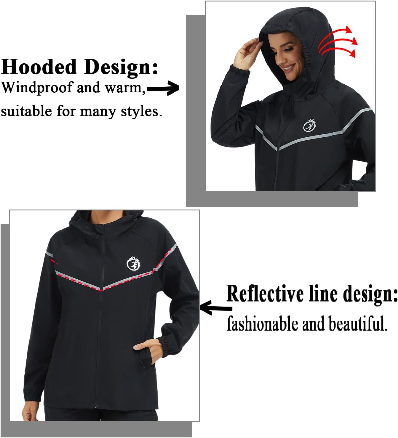 LAZAWG Rain Coat for Women Lightweight Rain Jacket Waterproof Breathable Raincoat for Summer Spring Outdoor Hiking Travel - Image 5