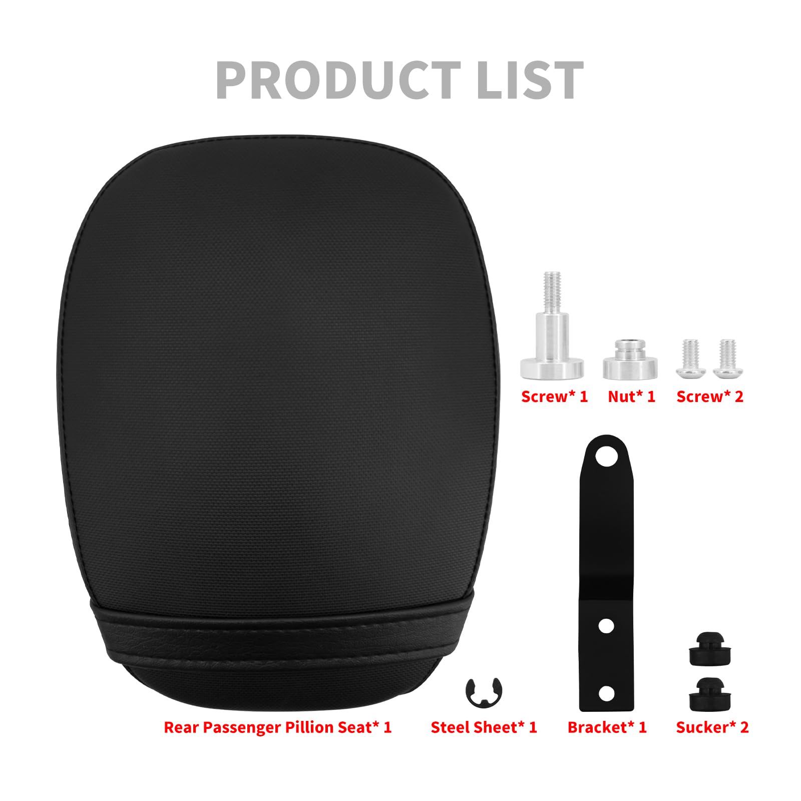 Amazon | HDBUBALUS オートバイ 後部座席 ピリオン パッド