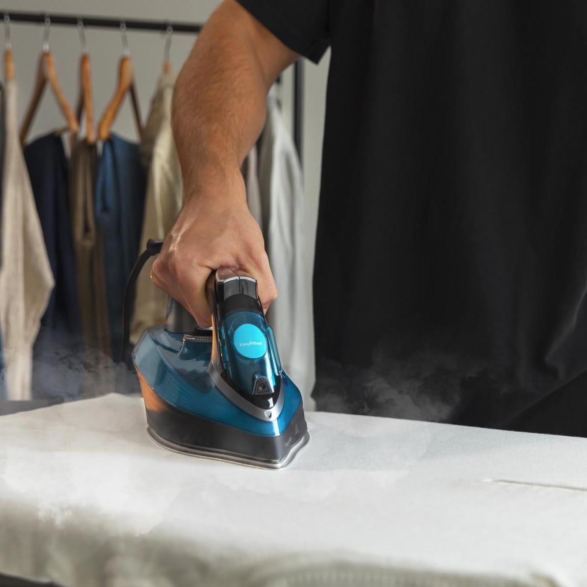 Cecotec Plancha de Ropa de Vapor Fast&Furious 5060 Ultra Steam. 3200W, Sistema Apagado Automático, Vapor Continuo 70g/min, Golpe de Vapor 270 g/min, Sistema Antigoteo, Doble Suela Cerámica
