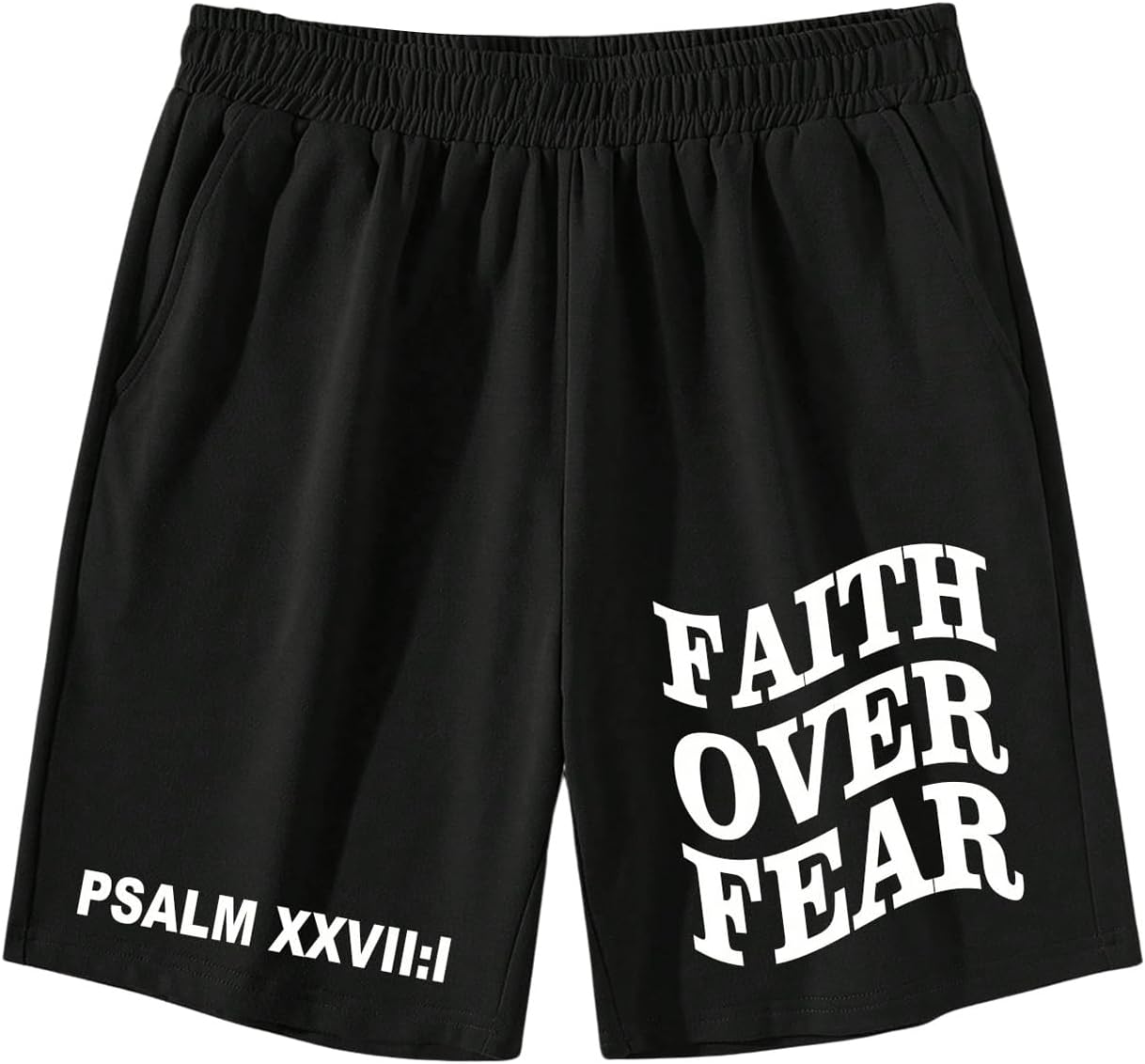 QJQ Men's Letter Graphic Drawstring Waist Shorts Summer Casual Workout Athletic Gym Track Shorts Streetwear - Image 4