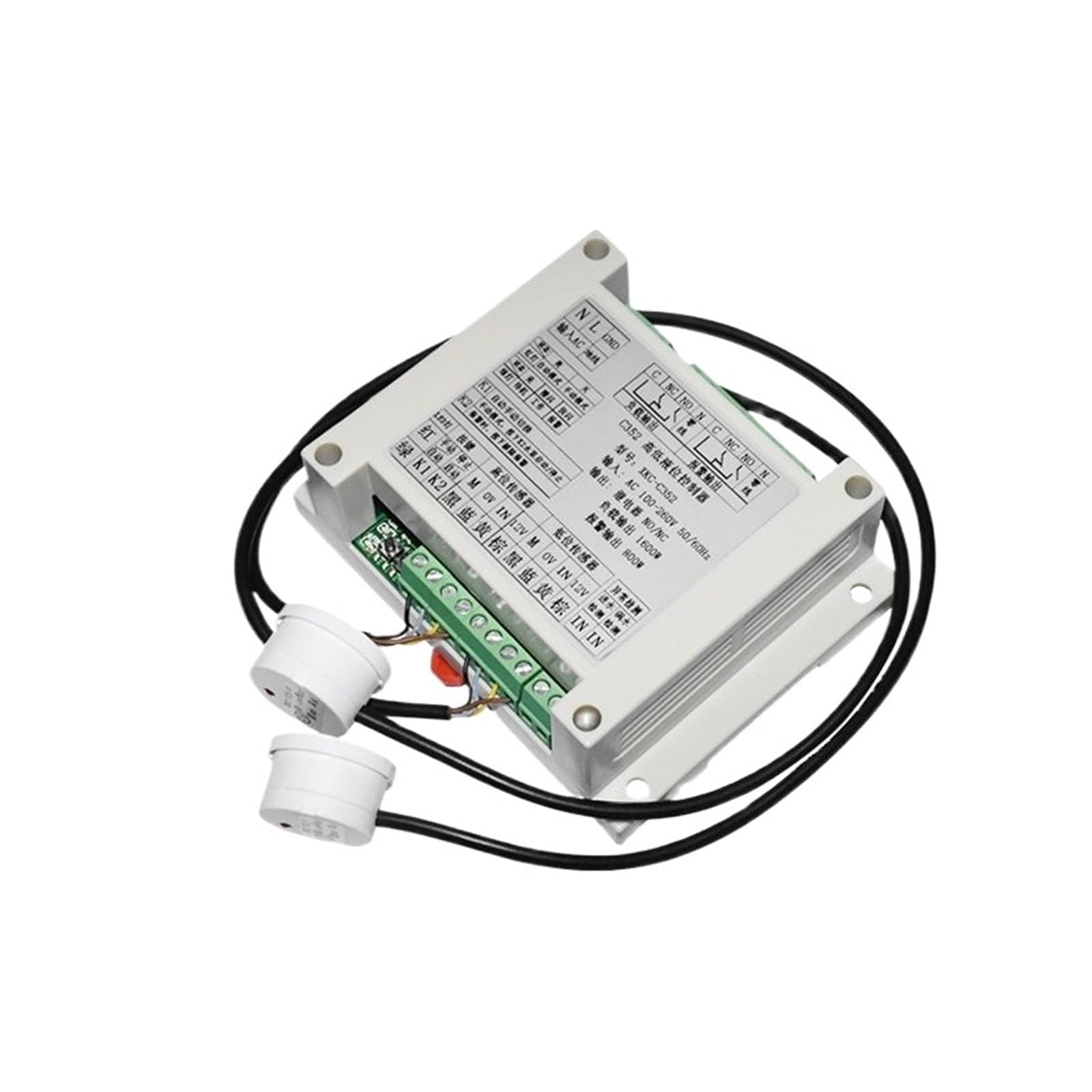 EDEDE Sensor de Nivel de líquido, Sensores de Nivel de líquido sin Contacto y Controlador de Suministro de Agua automático XKC-C352 AC110-220 con Interruptor de Nivel de Agua(XKC-C352-3P Overflow)
