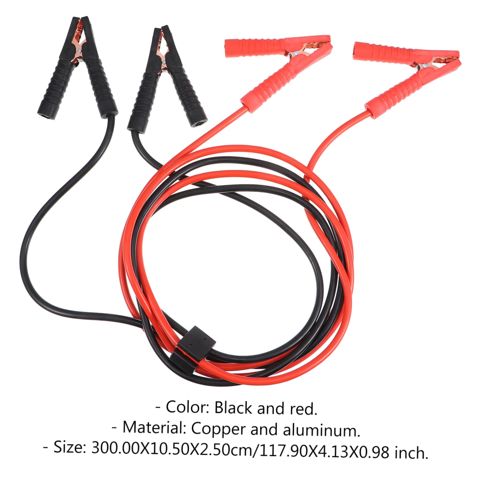 Genérico Cable de Emergencia para Baterías de Automóvil Cuerda de de Cobre de Metros con Protección de Corriente para Arrancadores de Batería y Situaciones de Emergencia
