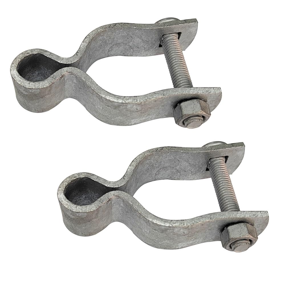 Charnière de poteau de portail femelle en acier avec boulons pour tube de clôture 4,5cm