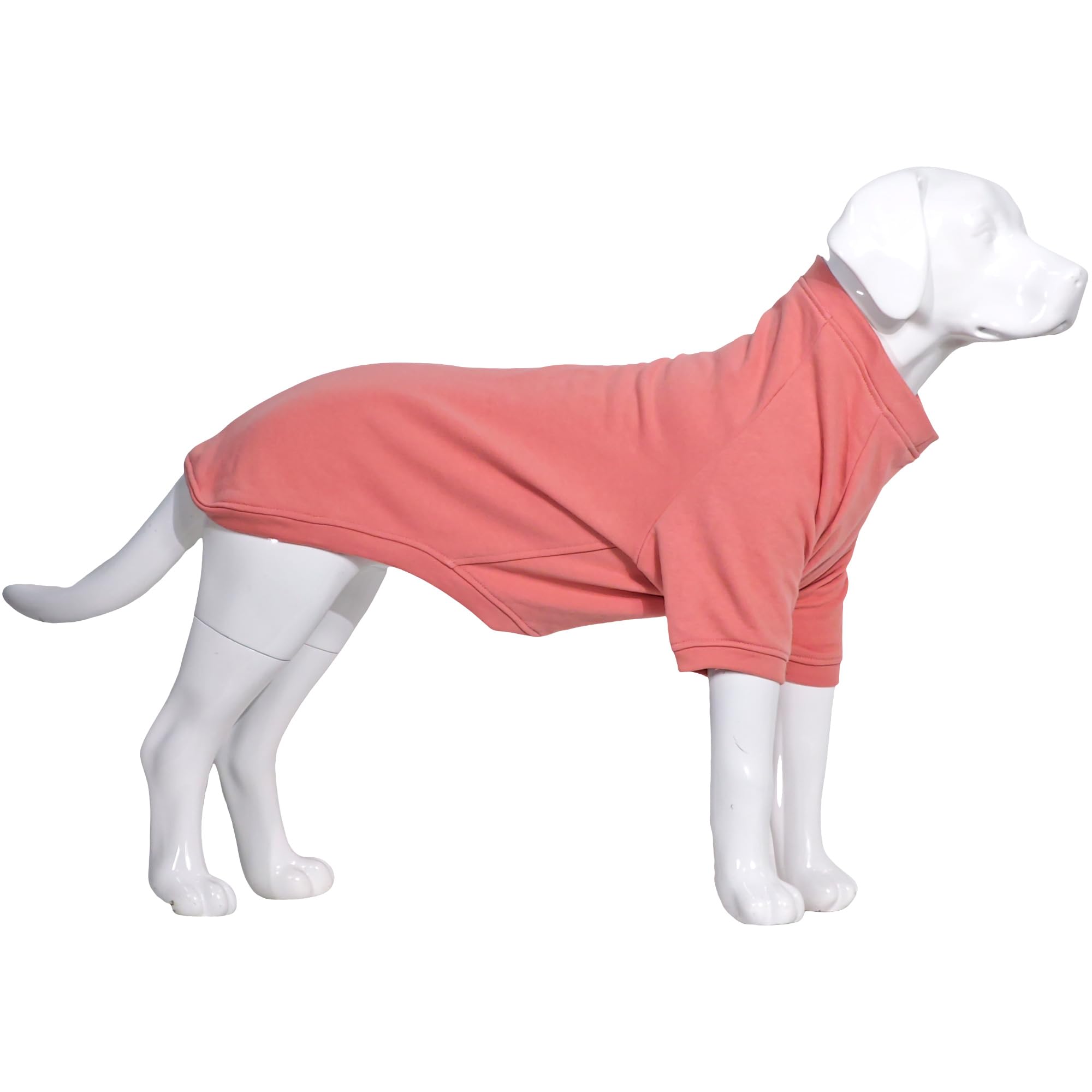 Lovelonglong Dog Pullover Sweatshirt Autumn Winter Cold Weather Dog T-Shirts for Small Medium Large Size Dogs Golden Retriever Clothes Lotus Pink XXXXL