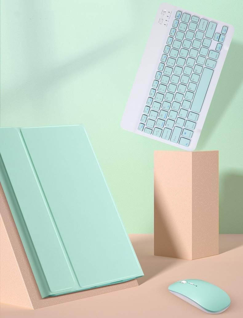 Color Keyboard for iPad Pro 11 4th Generation 2022, iPad Pro 11" 3rd 2nd Generation Keyboard Case with Mouse Cute Detachable Removable Wireless Bluetooth Keyboard Cover (Purple)