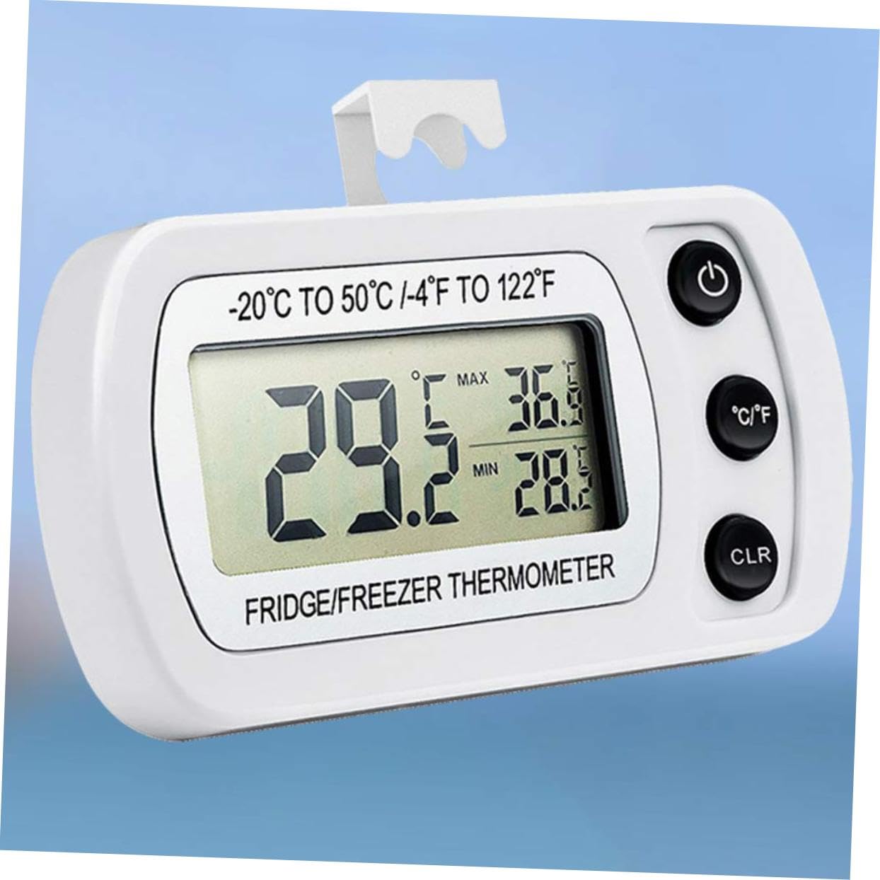Amosfun 6 Piezas monitor de temperatura inalámbrico alarma refrigerador congelador digital frigorifico y congelador termometro para frigorifico sensor de temperatura termómetro congelador