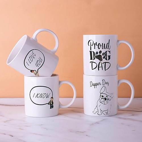 Miniatura 4 de Tazas de sublimación en blanco, tazas de sublimación de cerámica blanca de 12 onzas, tazas a granel para café, leche, café con leche, cacao