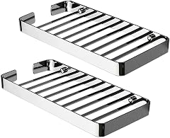 ELUKHT Shower Shelf Bathroom Wall Shower Shelf Stainless Steel Shower Shelves Wall Mounted Rustproof Bathroom Shower Organizer 2
