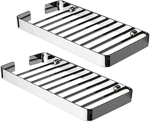 ELUKHT Shower Shelf Bathroom Wall Shower Shelf Stainless Steel Shower Shelves Wall Mounted Rustproof Bathroom Shower Organizer 2