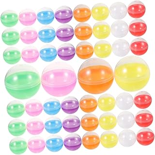 ibasenice 120 Piezas caparazón de gacha Bolas de Redondas Azules Juguetes niños Juguetes para niños Goma de mascar artesanía Bola de Embalaje de plástico rellenables Ronda