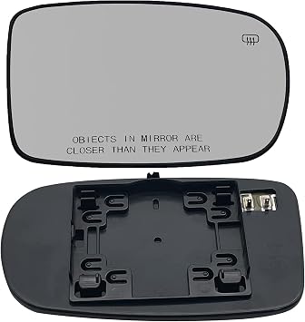 68101146AA Passenger Side Heated Mirror Glass Compatible with 2011-2021 Dodge Challenger Charger Chrysler 200 300 Right Power Heated Convex Mirror Glass