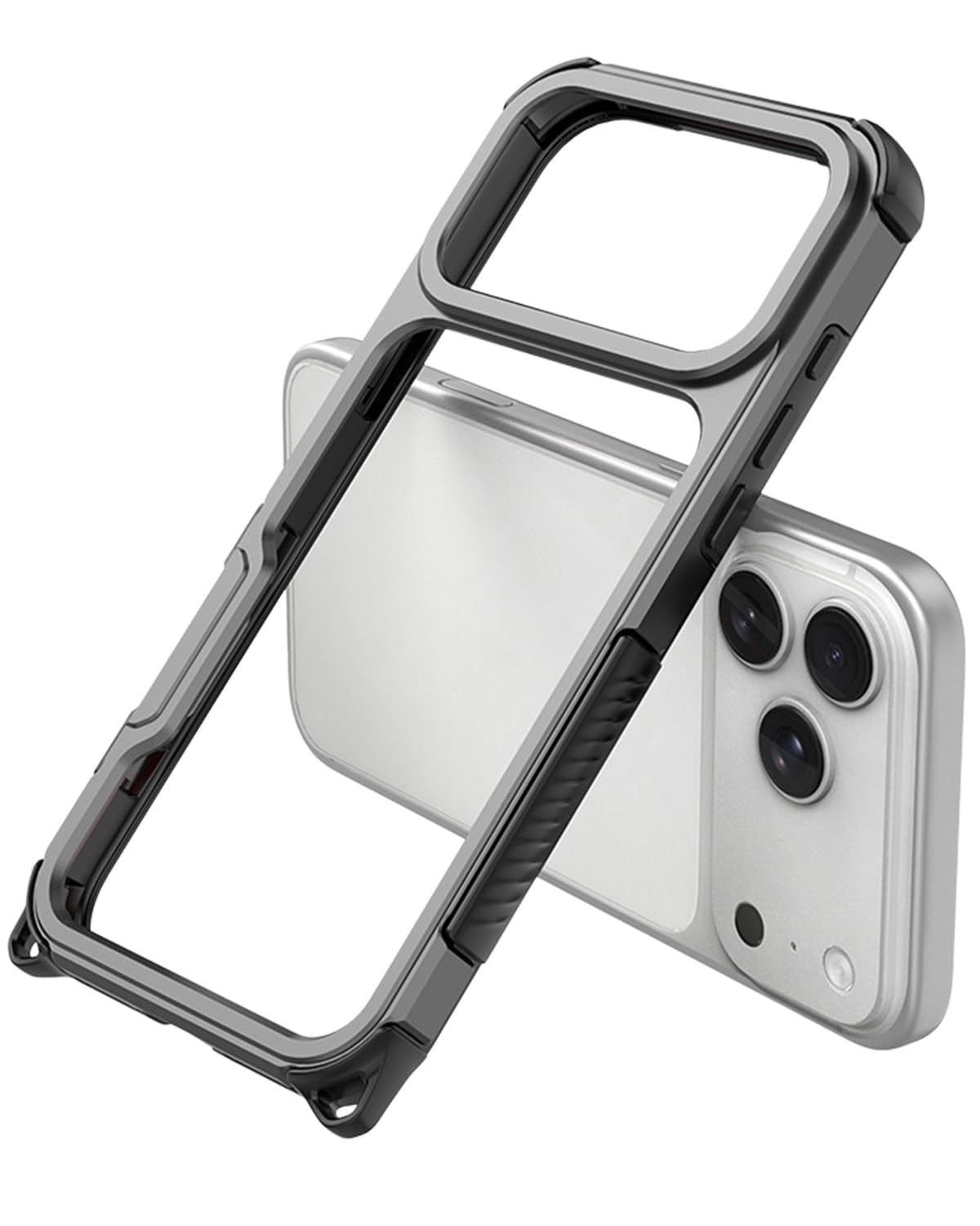 Coque fine antichoc iPhone 17 Pro Max avec cadre alu et 4 coins renforcés - 8