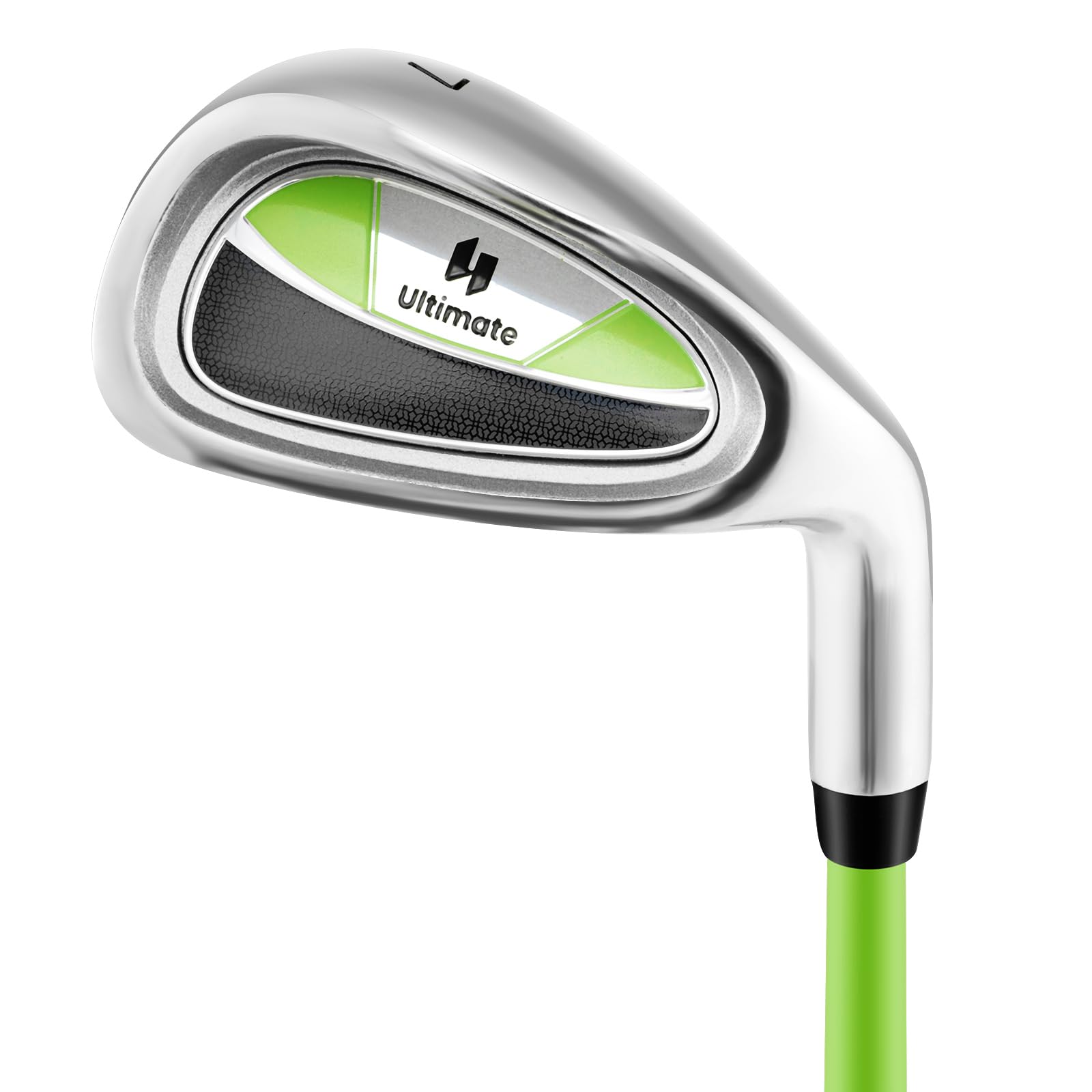 GYMAX Kinder-Golfschläger #7 Eisen, Golf Eisen mit Fiberglas-Schaft & Kopfschutz, für Rechtshänder, für Jungen & Mädchen im Alter 8-10 Jahren