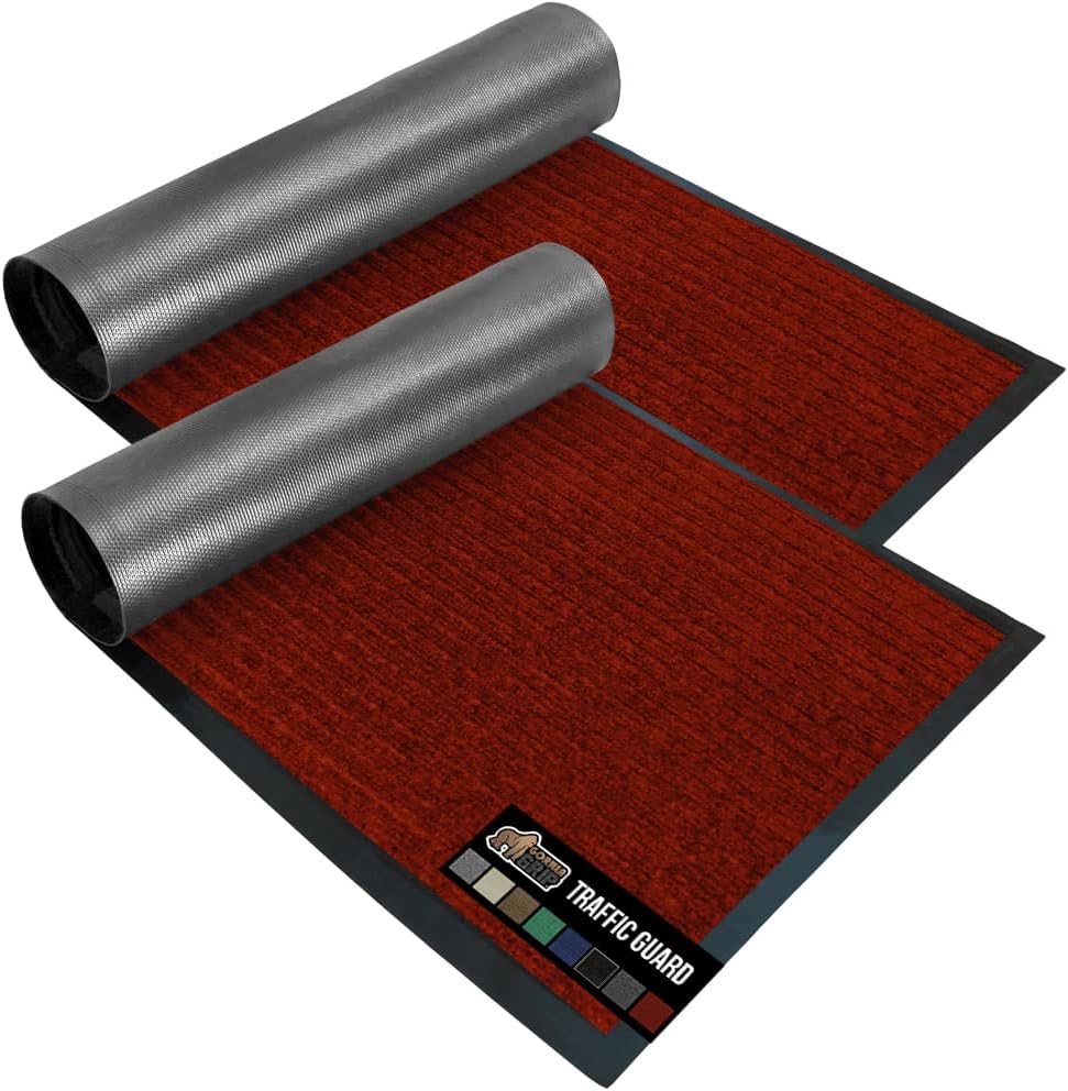 Gorilla Grip Heavy Duty Traffic Guard Doormat, 2 Pack
