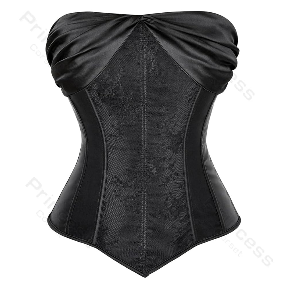 Amazon.com: Generic Women Corset Top Satin Gothic Sexy